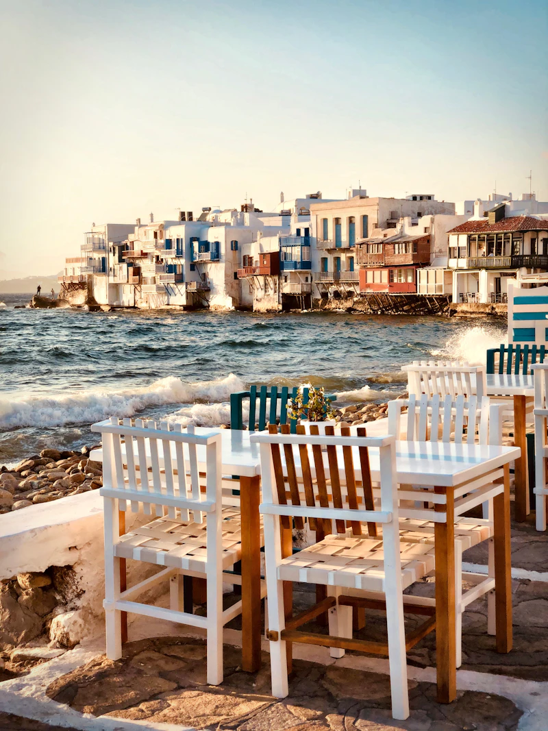 Fim de tarde à beira do Egeu, Mykonos